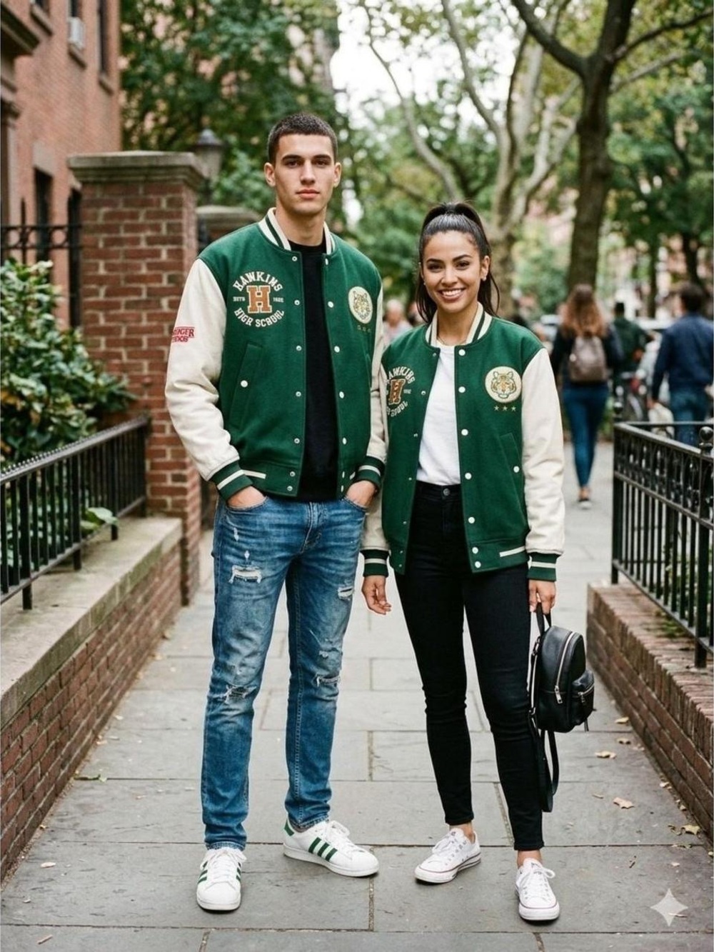 Stranger Things Hawkins High Letterman Varsity Jacket Tigers H&M SzM NWOT
